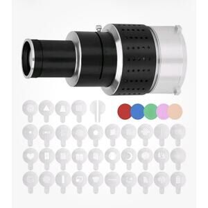 Bowens Mount Spotlight Optical Snoot Kit w/ Gobos Color Filters Photography
